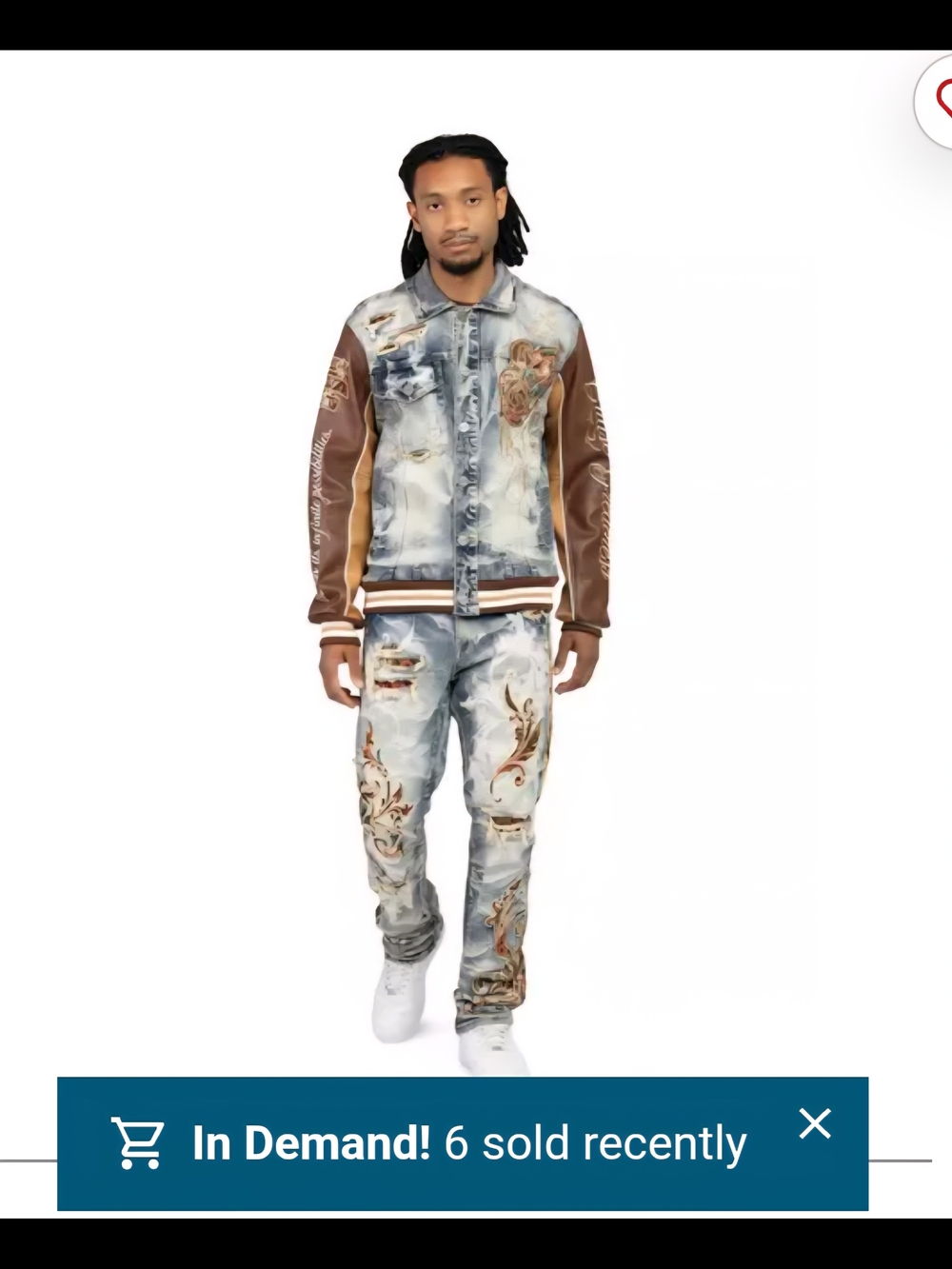 Smoke Rise- NWT Distressed Embroidered Denim Jacket & Jeans Set, Will Separate!
